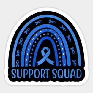 Colon Cancer Support Squad Colorectal Colon Cancer Sticker